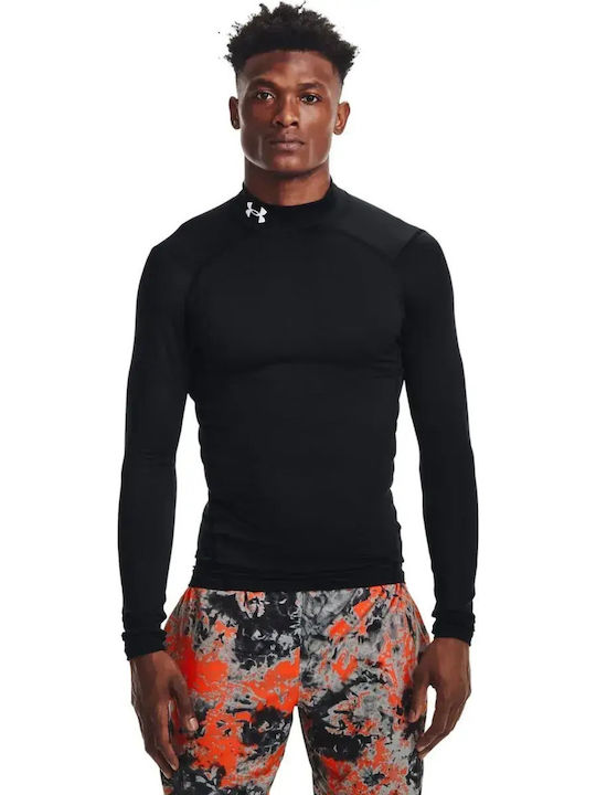 Under Armour Armour Comp Mock Ισοθερμική Μπλούζα Μαύρη
