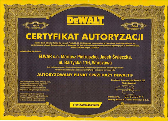 DEWALT Длето с HEX захват 445x127mm