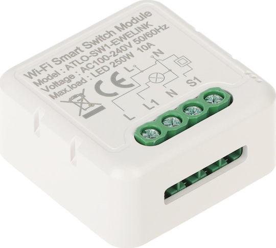 Atlo Intelligenter Schalter 1 Kanal Wi-Fi 10A