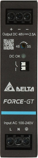 DIN Rail Power Supply With 48V Output And 120W Power