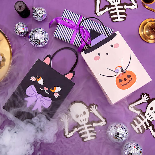 Party Pal Paper Gift Bag with Halloween Theme Black