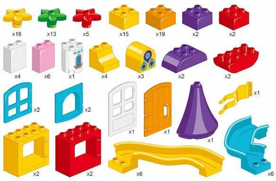 Lean Toys Basis für Bausteine für 3+ Jahre 209 Stück