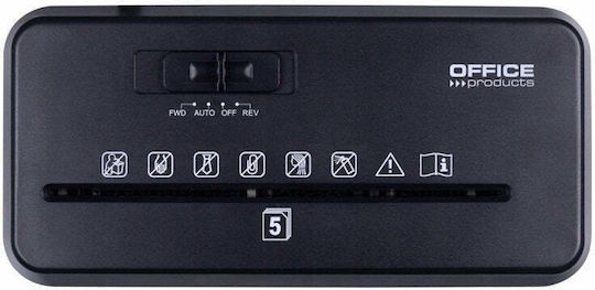 Office Products Distrugător de documente 5 foi cu recipient 8 l