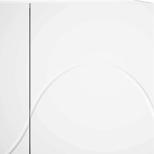 Double Door Wardrobe White 79x41x151cm