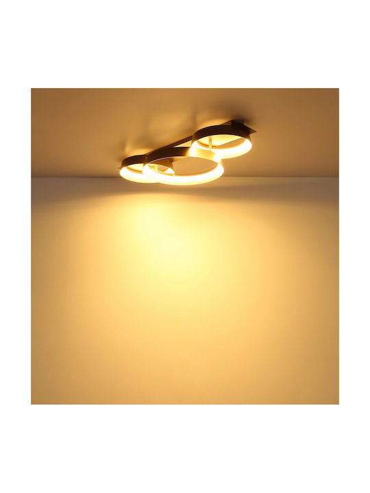 Globo Lighting Luminiță De Tavan Montată Maro Cu LED Integrat