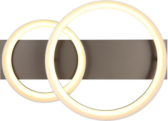 Globo Lighting Πλαφονιέρα Οροφής Καφέ με Ενσωματωμένο LED