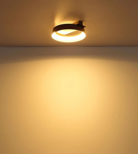 Globo Lighting Deckenleuchte Braun mit Integrierter LED