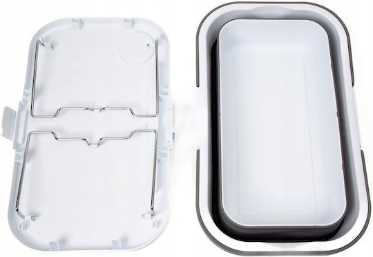 InnovaGoods Platinet Декоративна Кошница Пластмасова с Капак Бяла 47x29x23.5см