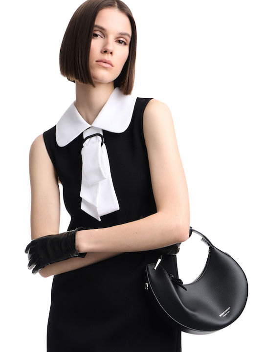 Leather Women's Shoulder Bag Black