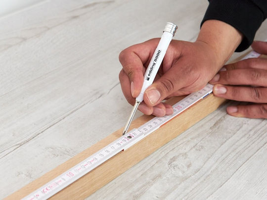 Edding Mechanisches Bleistift aus Aluminium mit Spitzer 6 Stück Grau