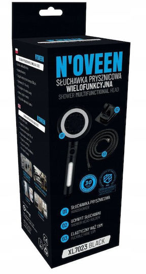 N'Oveen Handheld Showerhead with Filter and Flow Stop Switch