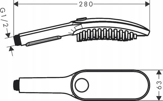 Hansgrohe Hansgrohe Handbrause mit Filter Hansgrohe Hansgrohe Handbrause mit Filter