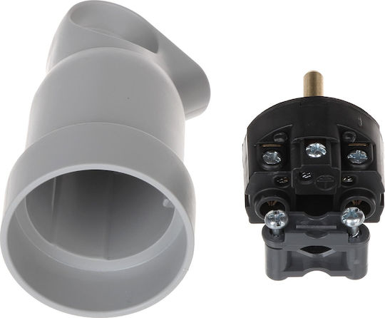 Legrand Waterproof Schuko Plug Corner with Ring White