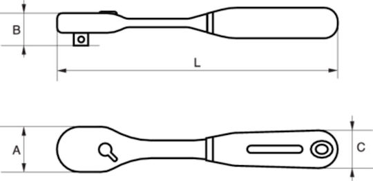 Bahco Каштан Каштани 72 Зъба с Рамка 3/8"