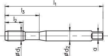 Fanar Mechanical Tap M10x1 Hsse Cobalt C2-511101-0103 For Structural Steels