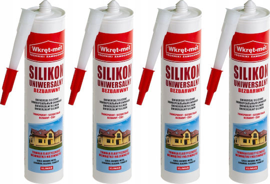Quantec Schimmelresistente Transparente Silikon Dichtstoff 310ml