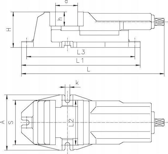 Bison Menghină din fontă cu deschidere maximă 160mm
