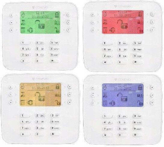Eura Alarm Keypad with Screen in White Color