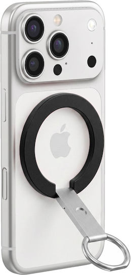Zanaé Stand Magnetic Pliabil Cu Inel Compatibil Cu iPhone MagSafe Pixelsnap Negru