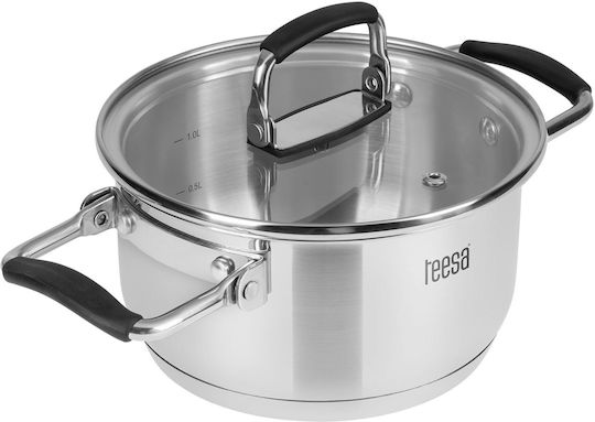 Teesa Cook Prime Cookware Set from Stainless Steel with Ceramic Coating 6 Pieces