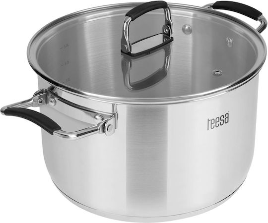 Teesa Cook Prime Cookware Set from Stainless Steel with Ceramic Coating 6 Pieces