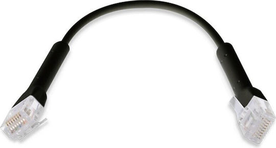 Ubiquiti U/UTP Cat.6 (Gigabit) Καλώδιο Δικτύου Ethernet 0.1m Μαύρο
