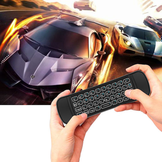 Riitek TV-Fernbedienung Kabellose Tastatur 2.4GHz Airmouse Micr