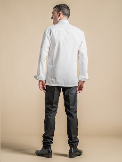 Clement Design Kochjacken 100% Baumwolle Weiß Alicante White