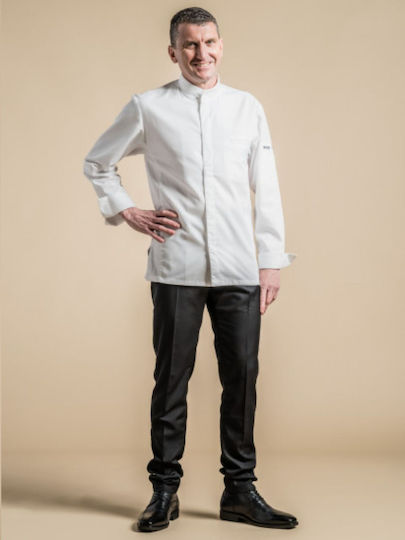 Clement Design Kochjacken 100% Baumwolle Weiß Alicante White