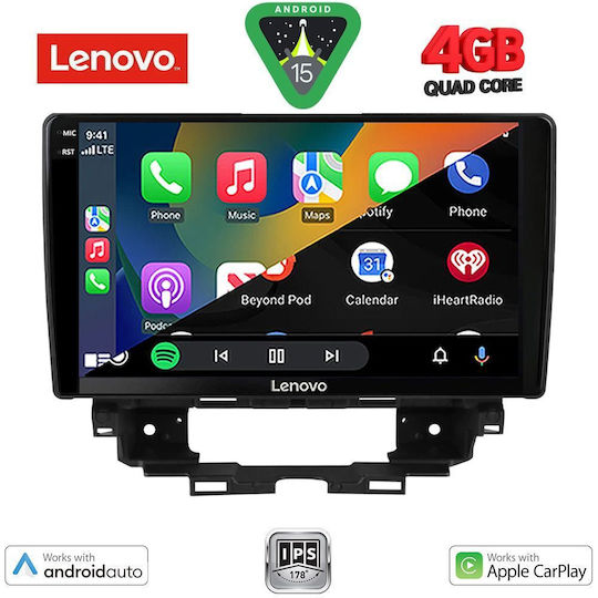 Lenovo Автомобилна Аудио Система за Renault Kangoo 2021 (Bluetooth/USB/Вграден Wi-Fi/GPS/Apple CarPlay/Android Auto) с Touch Screen 10"