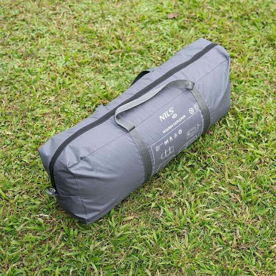 Nils Explorer Campingzelt Iglu Grau mit Doppeltuch 3 Jahreszeiten Für 3 Personen 270x150x110cm