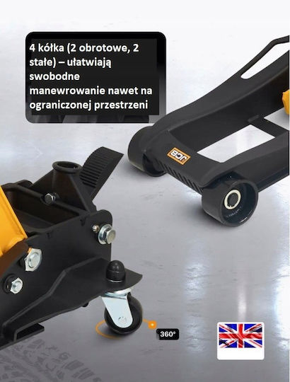 Автомобилен крик Jcb Zava 4t товароподемност 96-595mm