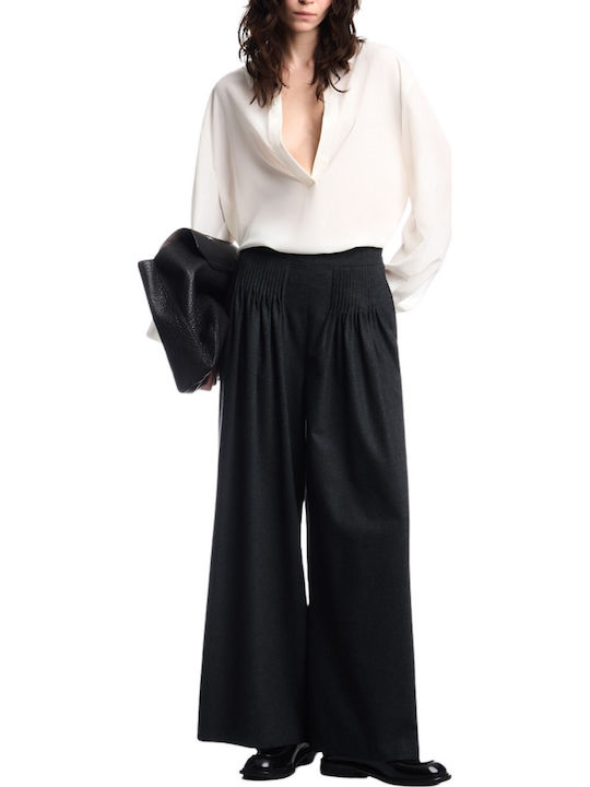 Damen Stoffhose Grau