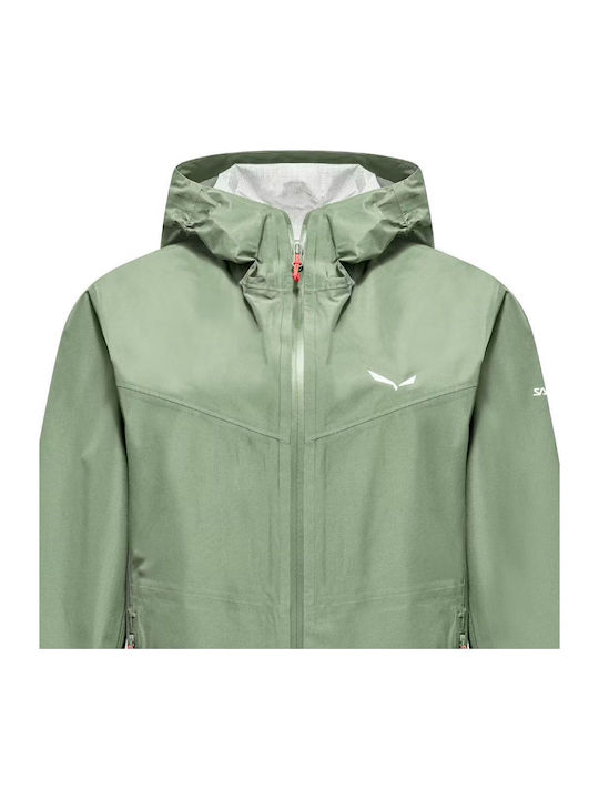 Puez Aqua 4 Ptx 2.5l Women's Jacket for Winter Light Green