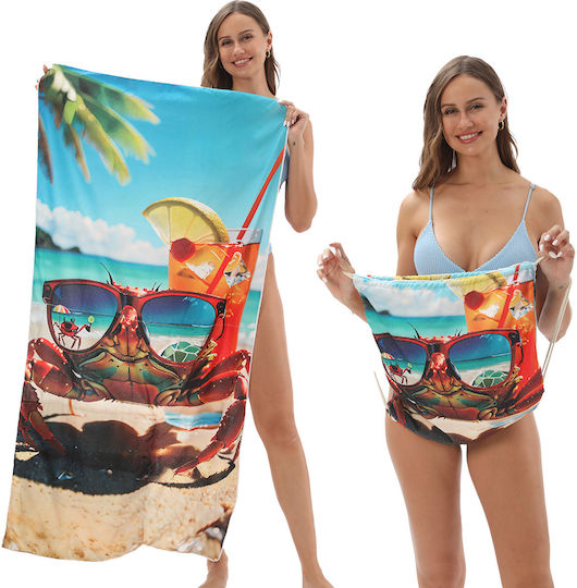 Πετσέτα Microfiber Σώματος Γαλάζια 140x70εκ.