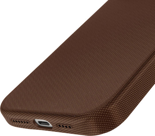 Clappio Iphone 16 Pro Max Case Magsafe Compatible Woven Finish Brown