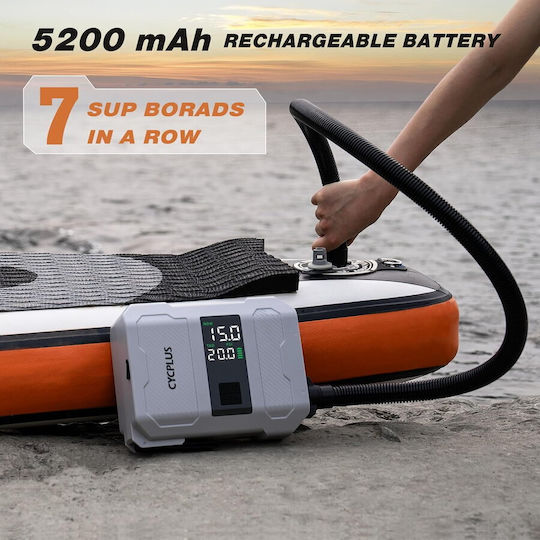 Cycplus Pompă electrică reîncărcabilă pentru obiecte gonflabile Gri