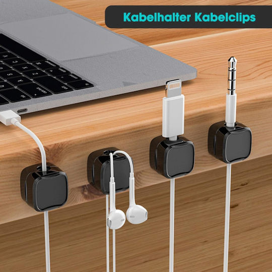 Magnetic Office Cable Organization Clip 6 Pcs Spv