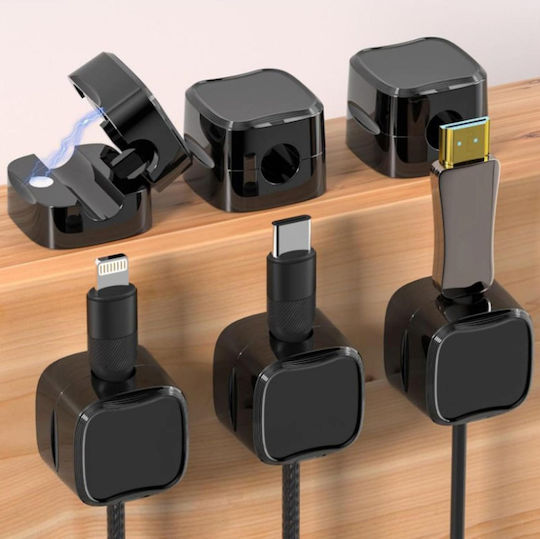 Magnetic Office Cable Organization Clip 6 Pcs Spv
