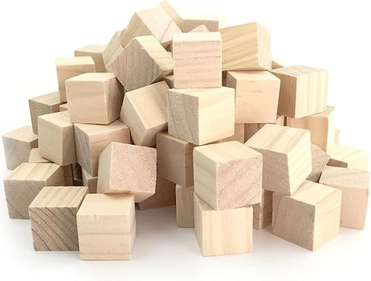 Set 200 Cuburi Lemn Natural Neprelucrat 1 X 1 X 1 Cm Pătrate Mici Blocuri Din Lemn Masiv Meșteșuguri Decorațiuni DIY Activități Educaționale