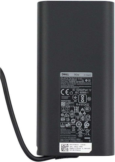 Dell Лаптоп Зарядно Устройство 90W 19.5V Със Свалящ Се Кабел За Захранване И С Зарядни Устройства За Лаптоп