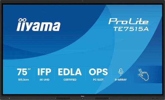 Iiyama TE7515A-B2AG Digitale Anzeigetafel 75 Zoll LED 4K UHD