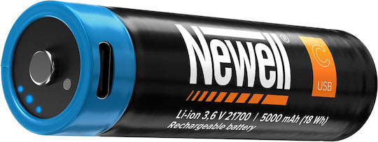 Newell Wiederaufladbare Batterien 21700 Li-Ion 5000mAh 3.6V 2 Stück