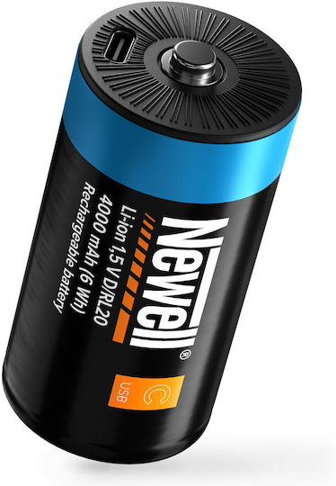 Newell Wiederaufladbare Batterien D Li-Ion 4000mAh 1,5V 2 Stück