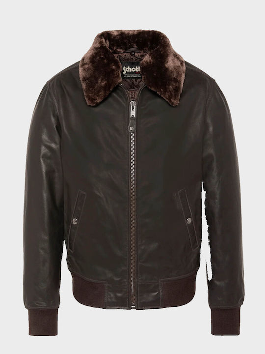 N.y.c Leather Jacket Dark Brown