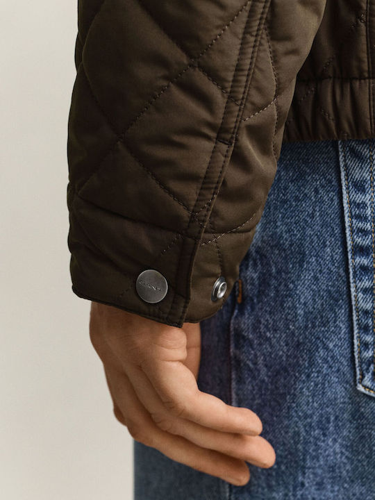 Puffer Waterproof Brown Jacket