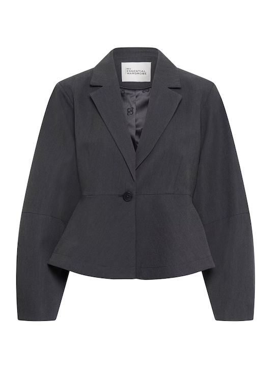 My Essential Wardrobe Long Women's Blazer Grey