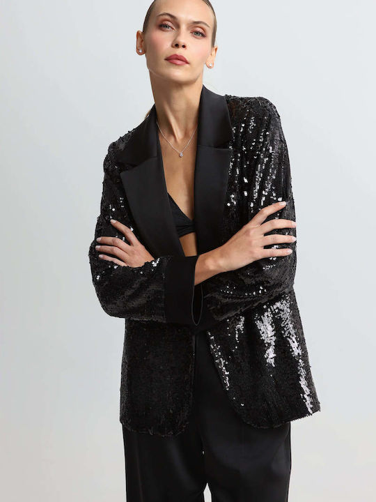 Bill Cost Women's Black with Sequins Blazer