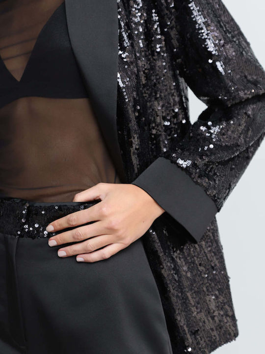 Bill Cost Women's Black with Sequins Blazer