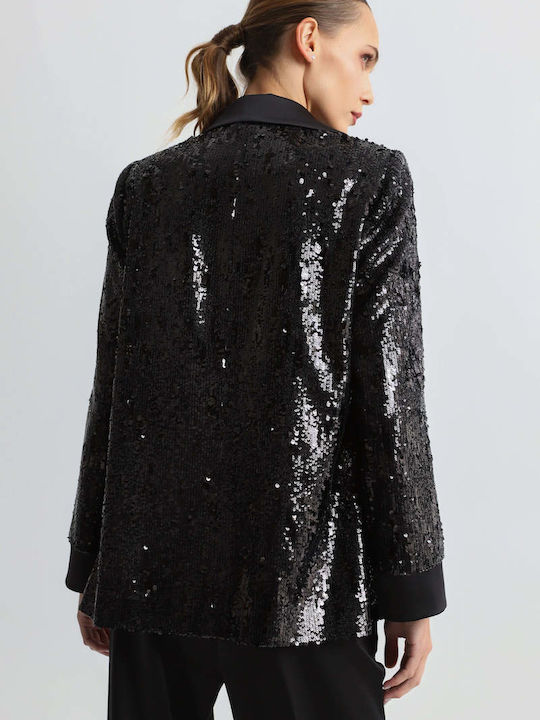 Bill Cost Women's Black with Sequins Blazer